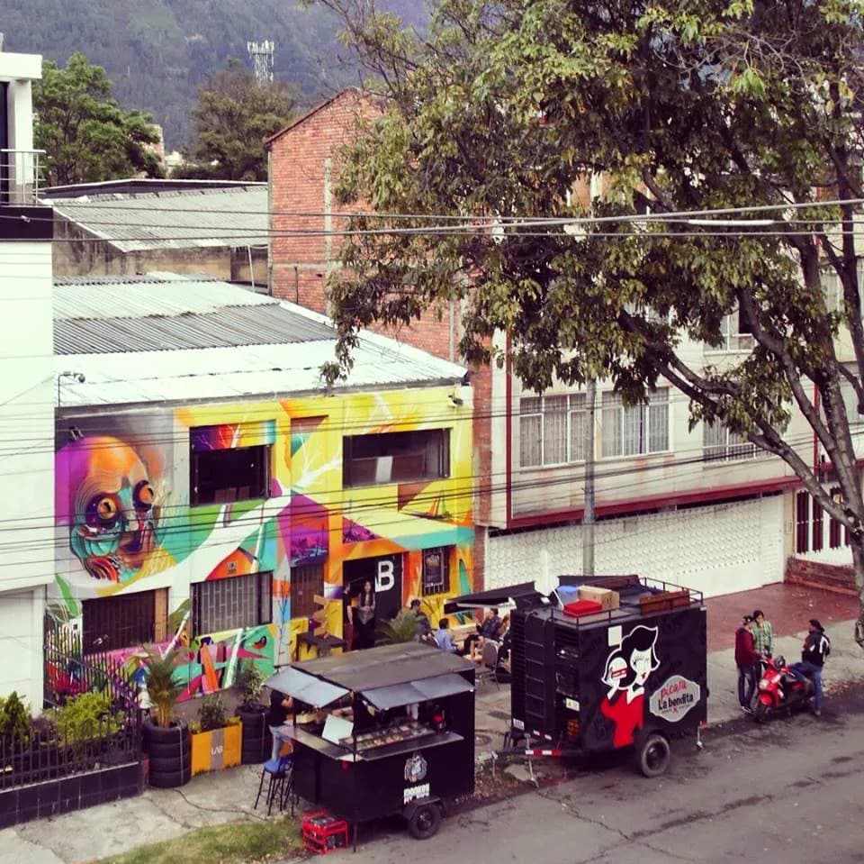 LAB1 facade evolution: first mural and second phase 2