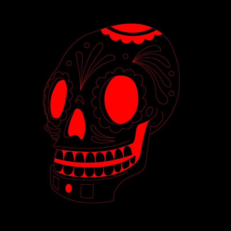 Tacocardia illustrations: nachos and calavera 2